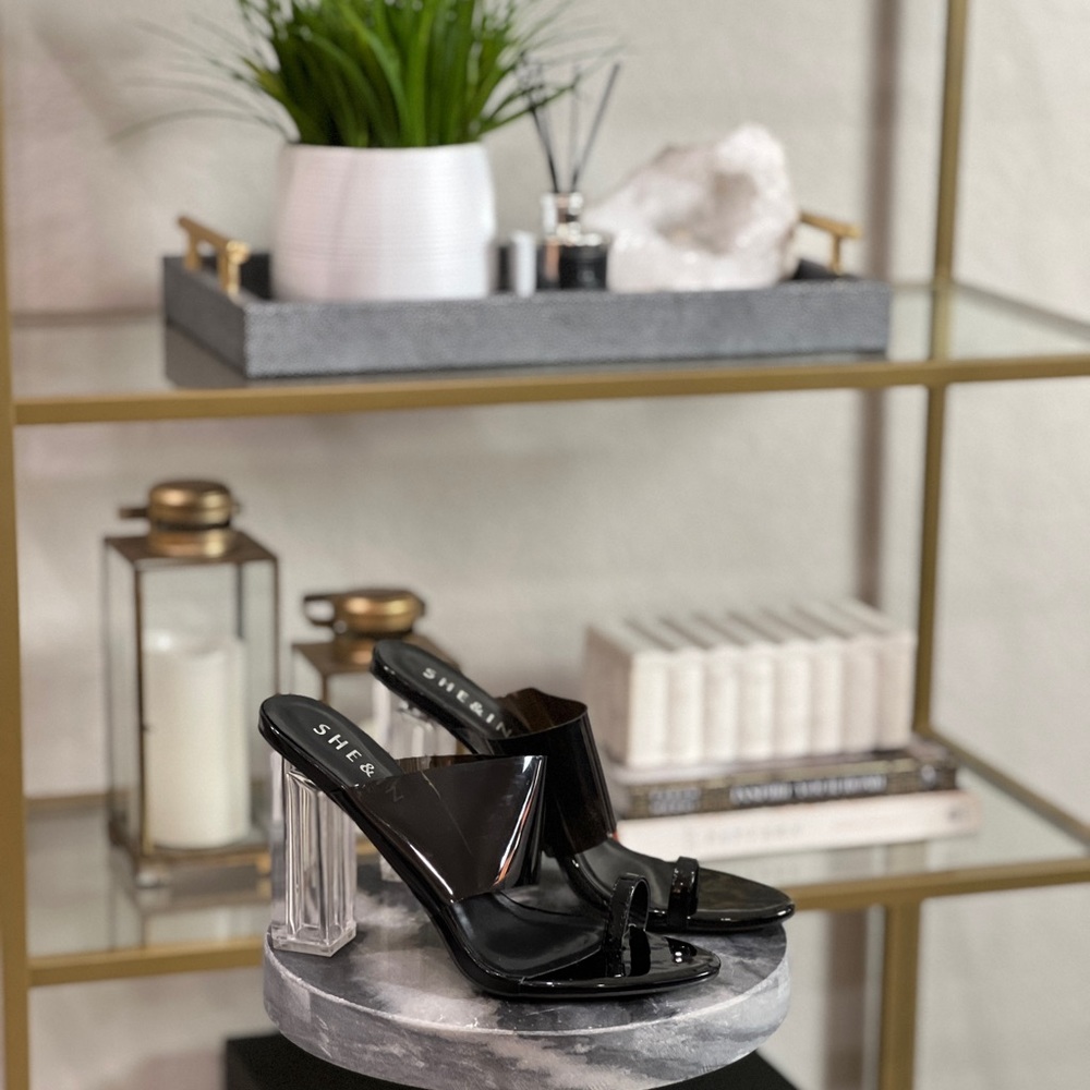 Chunky Heeled Mule Sandals